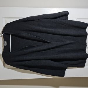 Country Road Australia Wool Alpaca Acrylic Mohair Long Charcoal Cardigan Size M